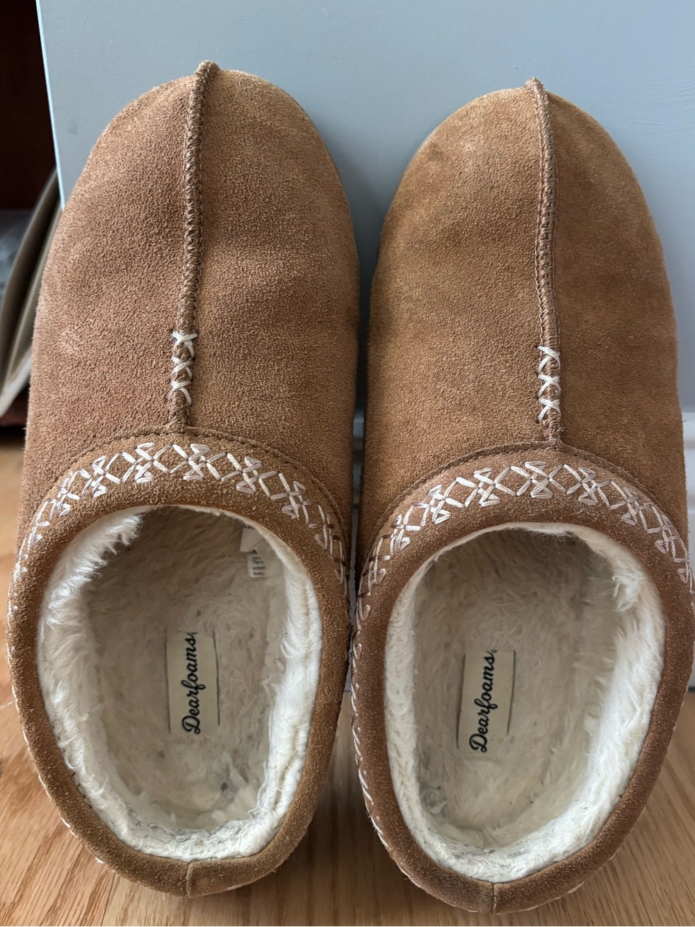 Dearfoams slippers size 10